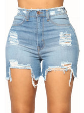 Load image into Gallery viewer, Mid Waists Tassel Plus size Short