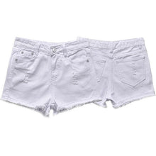 Load image into Gallery viewer, Blue Crimping Denim Shorts