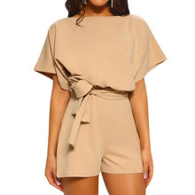 Load image into Gallery viewer, Fashion Playsuit O-Neck Short