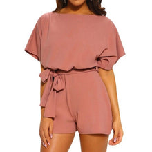 Load image into Gallery viewer, Fashion Playsuit O-Neck Short