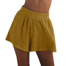 Load image into Gallery viewer, Cotton Linen Solid Color Short
