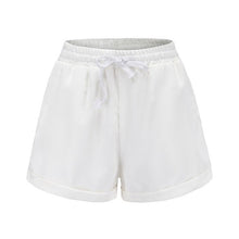 Load image into Gallery viewer, Corduroy High Waist Hot Loose Lace Up Short