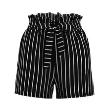 Load image into Gallery viewer, Stripe Printing High Waist Bandage Short