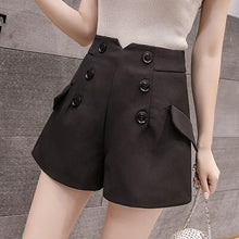 Load image into Gallery viewer, Double-breasted High Waist Short