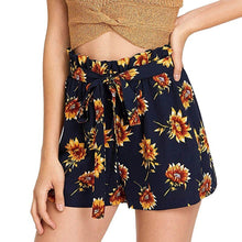 Load image into Gallery viewer, Floral Print Wide Leg Shorts